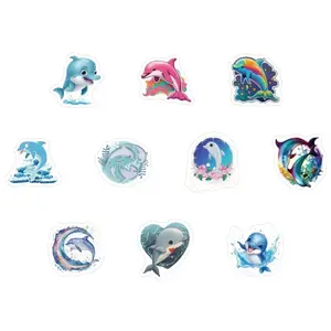 50 Pcs - Stiker Deco DOLPHIN Stiker Hias DIY
