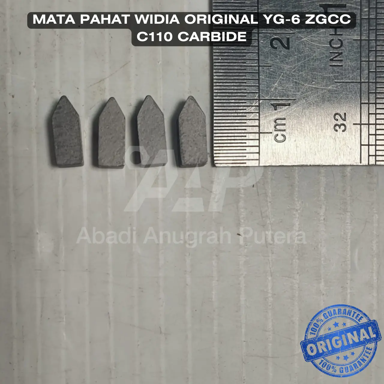 Mata pahat WIDIA C110 Original YG-6 ZGCC Carbide