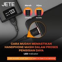 Gambar Kabel Data Lightning/iPhone Fast Charging 3A JETE Tiny 5 (100cm) Garansi  Resmi - Black dari Doran Gadget Official Kota Administrasi Jakarta Pusat 4 Tokopedia