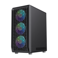 Gambar Casing PC Komputer Gamemax FORGE MB | Mid Tower | Micro M-ATX Case | 4 Fan ARGB RGB | Black Hitam dari UV Computer Mall Kota Medan 5 Tokopedia