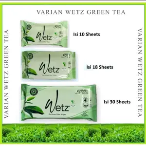 Tisu - Tisu Basah Wetz Green Tea tebal  original 100% / wetz tissue basah / tissue / tisu wetz Wipes Aloe
