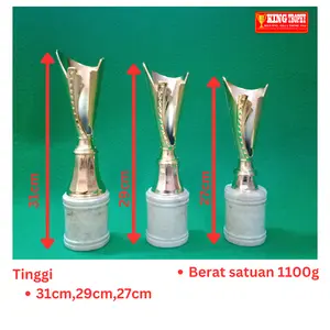 PIALA CUP KAKI MARMER TINGGI 31CM