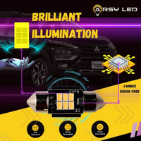 Gambar ARSYLED Lampu LED Kabin Plafon Plat Festoon warna Bohlam Warm 4300K dari ARSYLED MALL Kota Administrasi Jakarta Selatan 4 Tokopedia