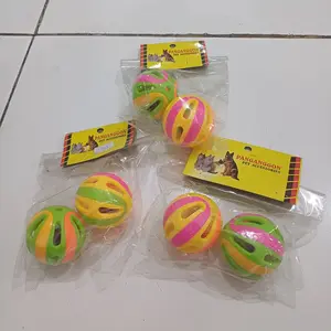 Mainan Kucing & anjing Bola & lonceng - Random
