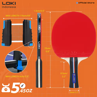 Gambar LOKI SET 4R6B1N - 4 racket 6 ball 1 nett Pingpong bat dari LOKI INDONESA Kota Administrasi Jakarta Barat 5 Tokopedia