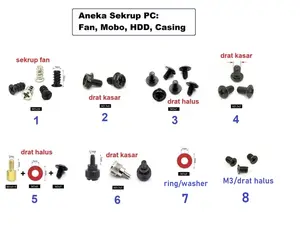 Aneka sekrup PC Computer Fan HDD Motherboard Casing