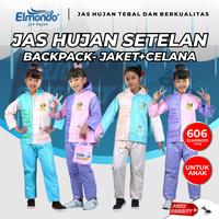 Gambar JAS HUJAN REMAJA Stelan Setelan Elmondo Backpack TAS 606 TERMURAH - Cream dari Motocraft IDN Kab. Tangerang 2 Tokopedia