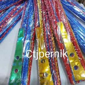 Bendera Aqiqah Lilit FULL TIMAH 50 Pcs (Bendera + Lidi)