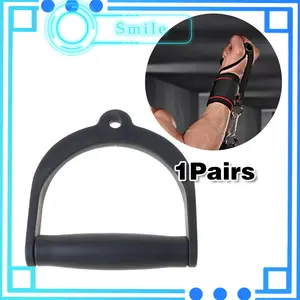 2PCS D Handle Gym Plastik Handel D Shape Pulldown Latihan Beban