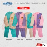 Gambar JAS HUJAN REMAJA Stelan Setelan Elmondo Backpack TAS 606 TERMURAH - Cream dari Motocraft IDN Kab. Tangerang 5 Tokopedia