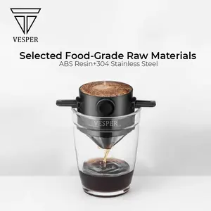 saringan kopi teh portable V60 / coffee filter stainless double mesh