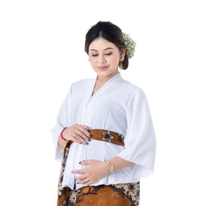Terlaris Kebaya Bumil Ibu Hamil Airflow Polos Payet Best Quality