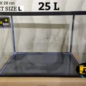 Aquarium Ikan Triset Nikita Size L Ukuran Aquarium 40×25×28 Cm Aquarium