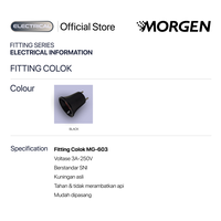 Gambar Fitting Colok Morgen MG-603 dari Morgen Official Store Kota Administrasi Jakarta Pusat 2 Tokopedia