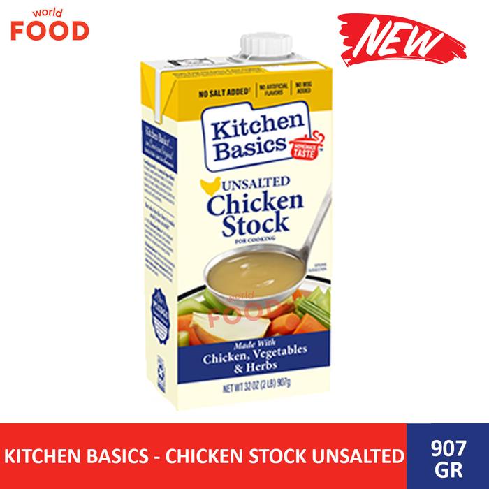 Gambar KITCHEN BASICS - CHICKEN STOCK UNSALTED 907 GR ~NEW ITEM~ dari World Food Kota Administrasi Jakarta Utara Tokopedia