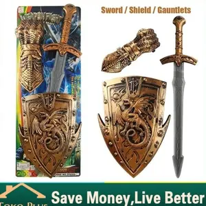 Ready Mainan Anak Pedang Perisai Tameng Panah Lion 3Pcs/Set