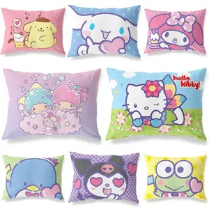 Sarung Bantal Anak Kuromi 45 x 30cm 2 - kartun kecil kitty melody