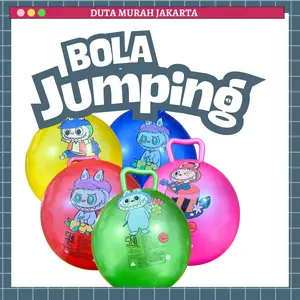 DMJ Mainan Anak Bola 22cm Jumping Labubu / Jumping Ball / Bola Duduk Anak Karakter