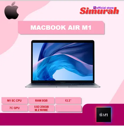 IBOX APPLE MACBOOK AIR 13 M1 7C GPU 8GB 256GB 8C CPU OS X 13.3