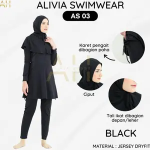 Alivia Swimwear As03 - Baju Renang Muslimah Dewasa Wanita Muslimwanita Original Best Seller