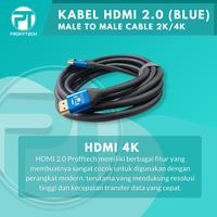 Gambar Kabel HDMI 10 M Versi 2.0 BLUE high speed.Ethernet Support 4K.ORIGINAL - 1.5M dari ProffTech Indonesia Kota Administrasi Jakarta Pusat 5 Tokopedia