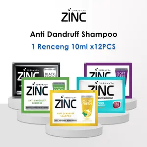[12 SACHET] Zinc Shampoo Anti Dandruff Sachet 1 Renceng x10ml - Sampo Anti Ketombe Rambut Rontok