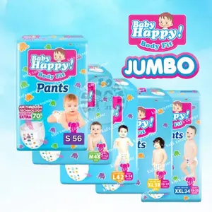 Baby Happy S56/M48/L42/XL38/XXL34 Jumbo Fit Pants Popok Celana Diaper