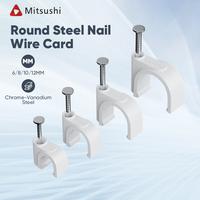 Gambar Mitsushi Klip kawat paku baja persegi melingkar plastik jaringan telepon klip kawat tetap klip kawat tekanan paku dinding - 6cm dari Mitsushi tools Kota Administrasi Jakarta Utara 1 Tokopedia