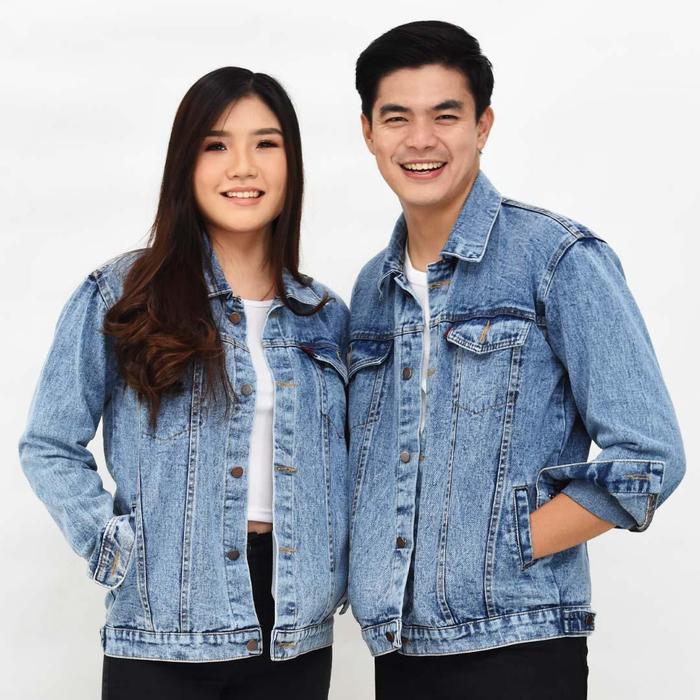 Gambar Jaket Jeans Denim Pria Wanita Premium Bahan Tebal dari Baju Berkah Official Kota Tangerang Selatan Tokopedia