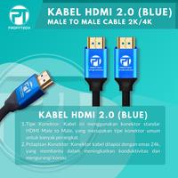Gambar Kabel HDMI 1.5M Versi 2.0 BLUE high speed.Ethernet Support 4K.ORIGINAL - 1,5M dari ProffTech Indonesia Kota Administrasi Jakarta Pusat 4 Tokopedia