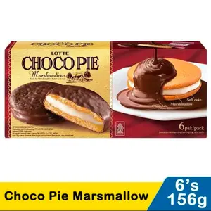 LOTTE Chocopie 156gram marshmallow berbalut coklat chocolate snack