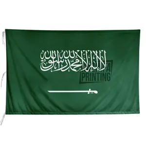 Bendera Arab Saudi / Saudi Arabia (Bendera Negara) - Ukuran Lengkap (Kecil, Sedang, Besar) - Nazhifa Printing