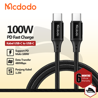 Gambar MCDODO CA-2871 KABEL PD 100W TYPE C TO TYPE C CHARGER POWER DELIVERY dari KoboiTech Kota Administrasi Jakarta Utara 1 Tokopedia