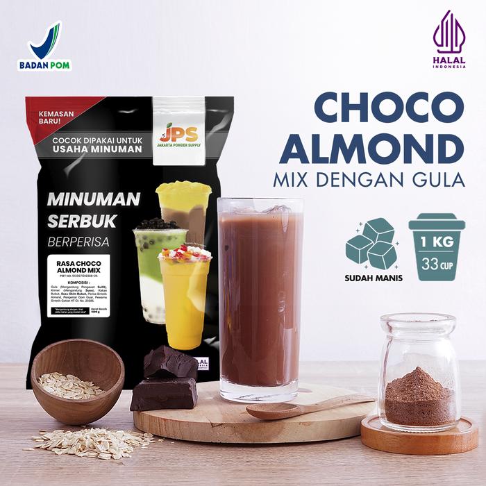 Gambar Bubuk JPS Powder Rasa Choco Almond Mix Kemasan 1 Kg dari Jakarta Powder Supply Kota Tangerang Tokopedia