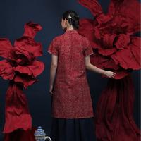 Gambar NONA RARA - Davin Encim CNY D0511, Baju kerja dress batik wanita modern - S dari Nona Rara Batik Kota Administrasi Jakarta Timur 4 Tokopedia