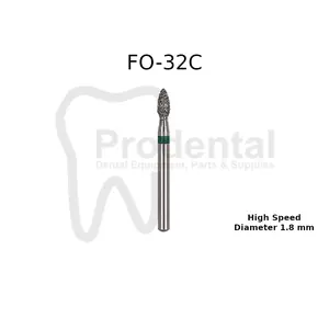 Dental Diamond Bur High Speed Handpiece FO-32C (Flame Ogival End)