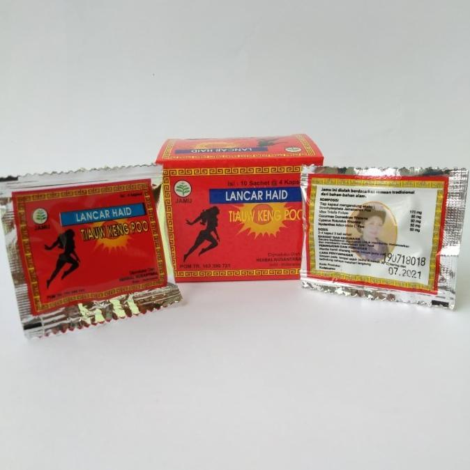 Kapsul Tiauw Keng Poo Jamu Lancar Haid Herbal Nusantara - Jamu