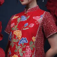 Gambar NONA RARA - Davin Encim CNY D0511, Baju kerja dress batik wanita modern - S dari Nona Rara Batik Kota Administrasi Jakarta Timur 3 Tokopedia