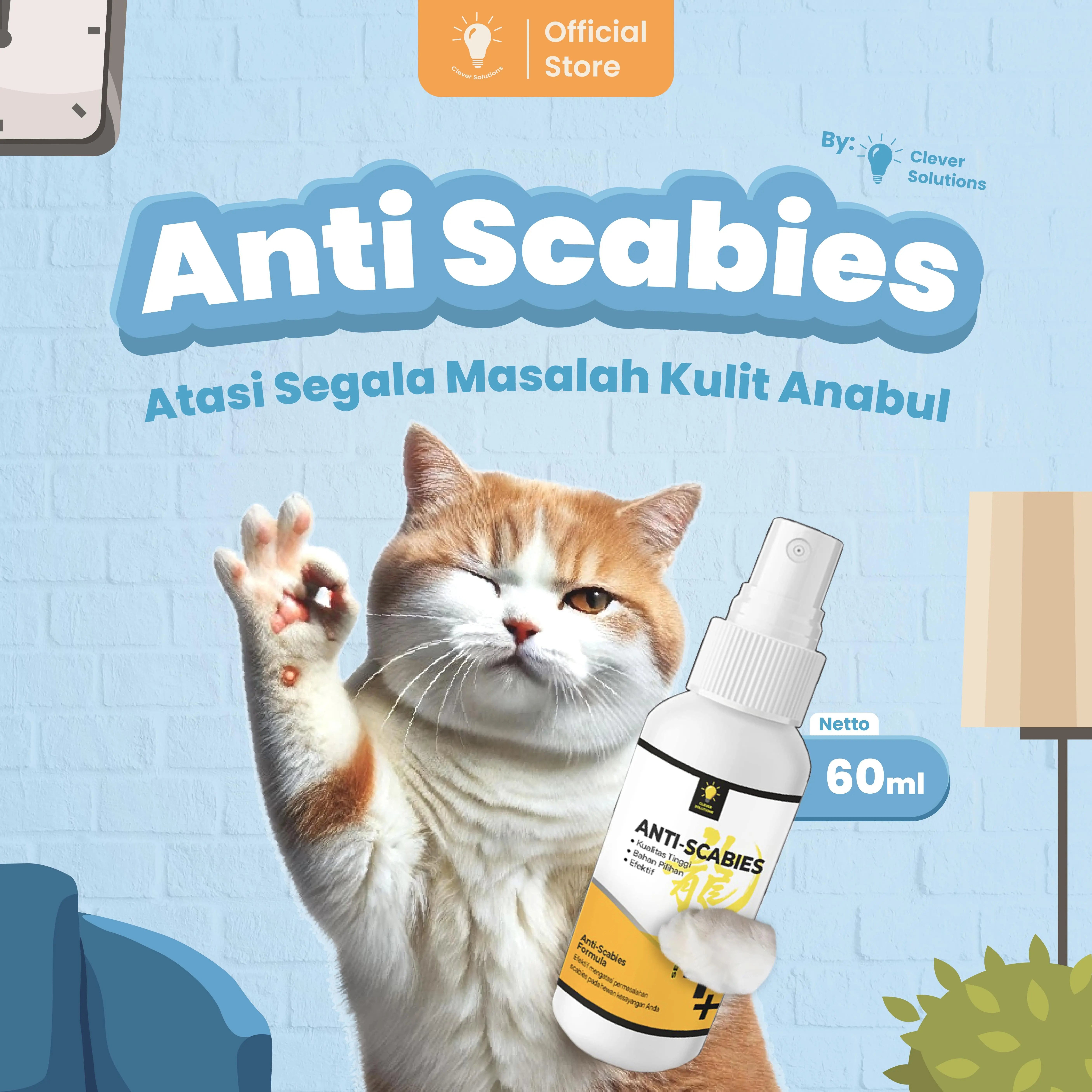 Obat Jamur Kucing Scabies Demodex Impetigo Jamur Kutu Parasit Cacing