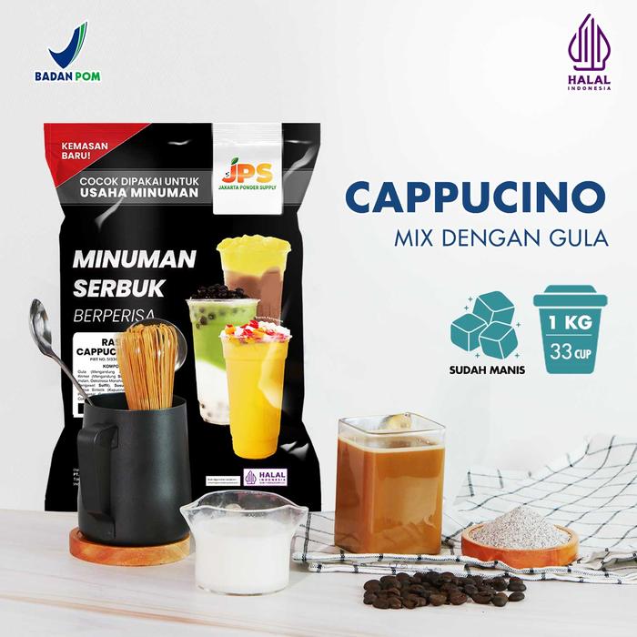 Gambar Bubuk Minuman Cappucino Original Mix Powder Instan JPS Gula dari Jakarta Powder Supply Kota Tangerang Tokopedia