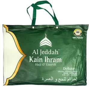 Kain Ihram Al Jeddah Original Premium Perlengkapan Haji dan Umroh Pria Dewasa