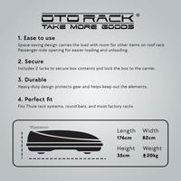 Gambar ROOF BOX OTORACK PREMIUM GLOSSY BLACK - GLOSSY BLACK dari Otoproject Kab. Tangerang 2 Tokopedia