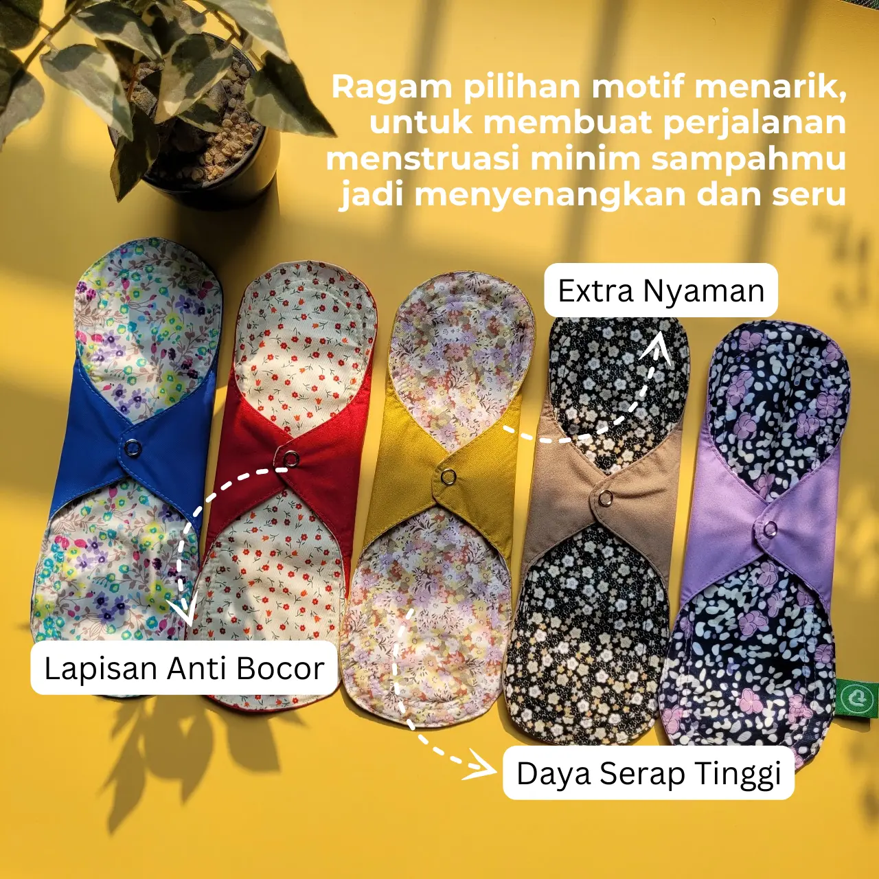Pembalut Kain katun / Menstrual Pads / Cloth Pads