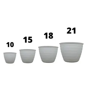 POT TAWON PUTIH/POT LEBAH/POT VIRAL/POT BUNGA/DIAMETER 21 CM ASLI AKURAT Plastik Tanaman