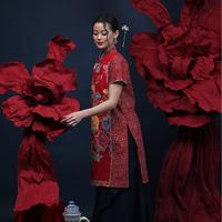 Gambar NONA RARA - Davin Encim CNY D0511, Baju kerja dress batik wanita modern - S dari Nona Rara Batik Kota Administrasi Jakarta Timur 2 Tokopedia