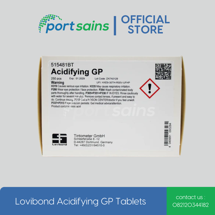 Jual LOVIBOND ACIDIFYING GP TABLETS - 100 - Kab. Bandung - Portsains ...