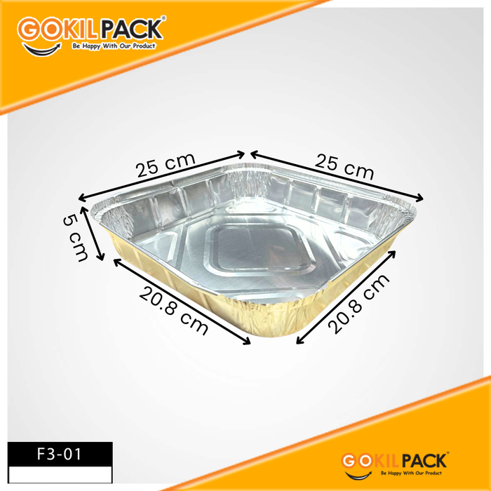 Gambar ALUMUNIUM FOIL|FOIL FOOD TRAY|WADAH ALUMINIUM FOIL|BAKED TRAY|F3 dari GOKIL PACKAGING Kota Administrasi Jakarta Utara 4 Tokopedia