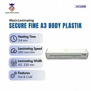 Mesin laminating Secure fine A3(body plastik)