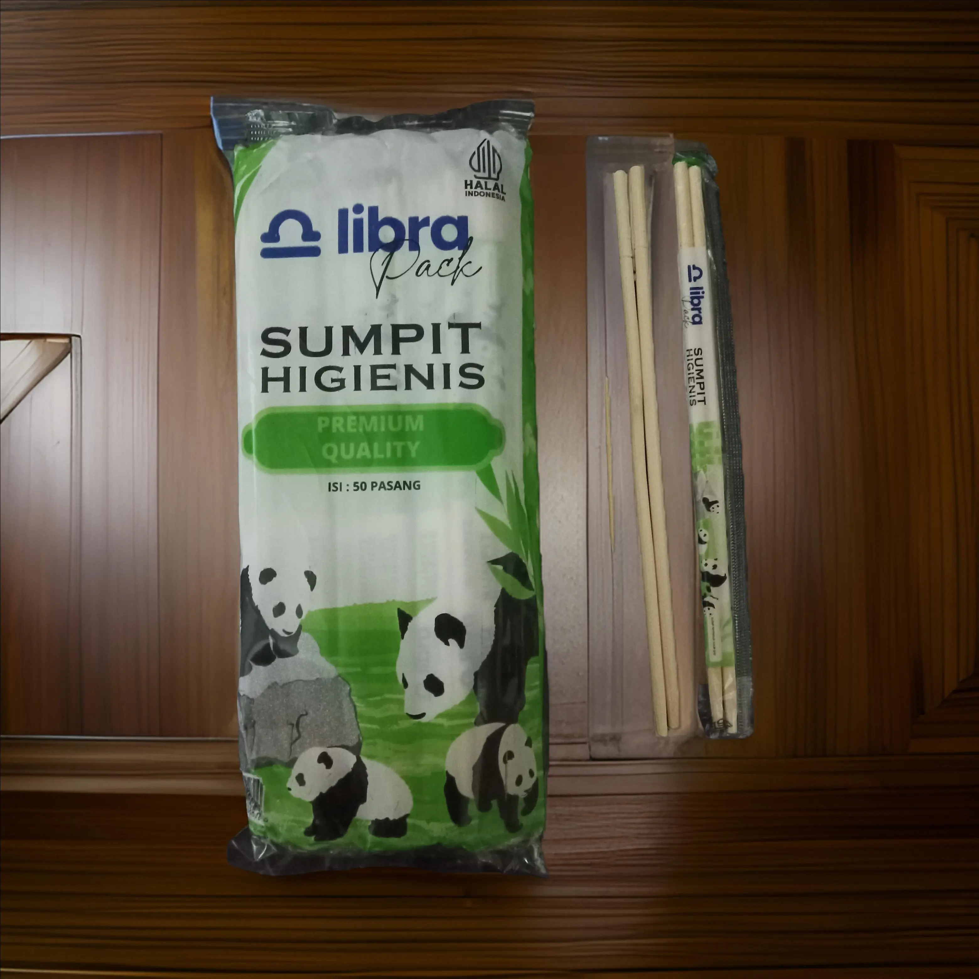 50 Pasang Sumpit Bambu Steril Higienis / Sumpit Mie / Sumpit Bambu Higienis