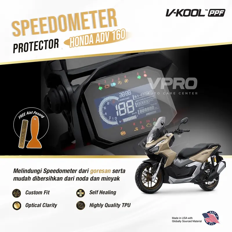 VKOOL PPF Speedometer Motor Honda ADV 160 0